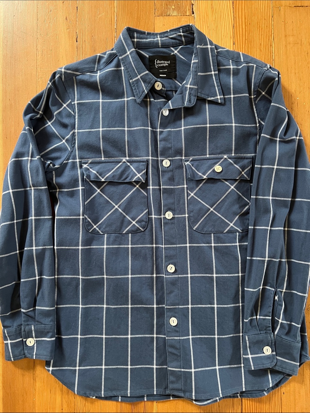 Men's illustrated example made in Canada Shirt Jacket in Navy